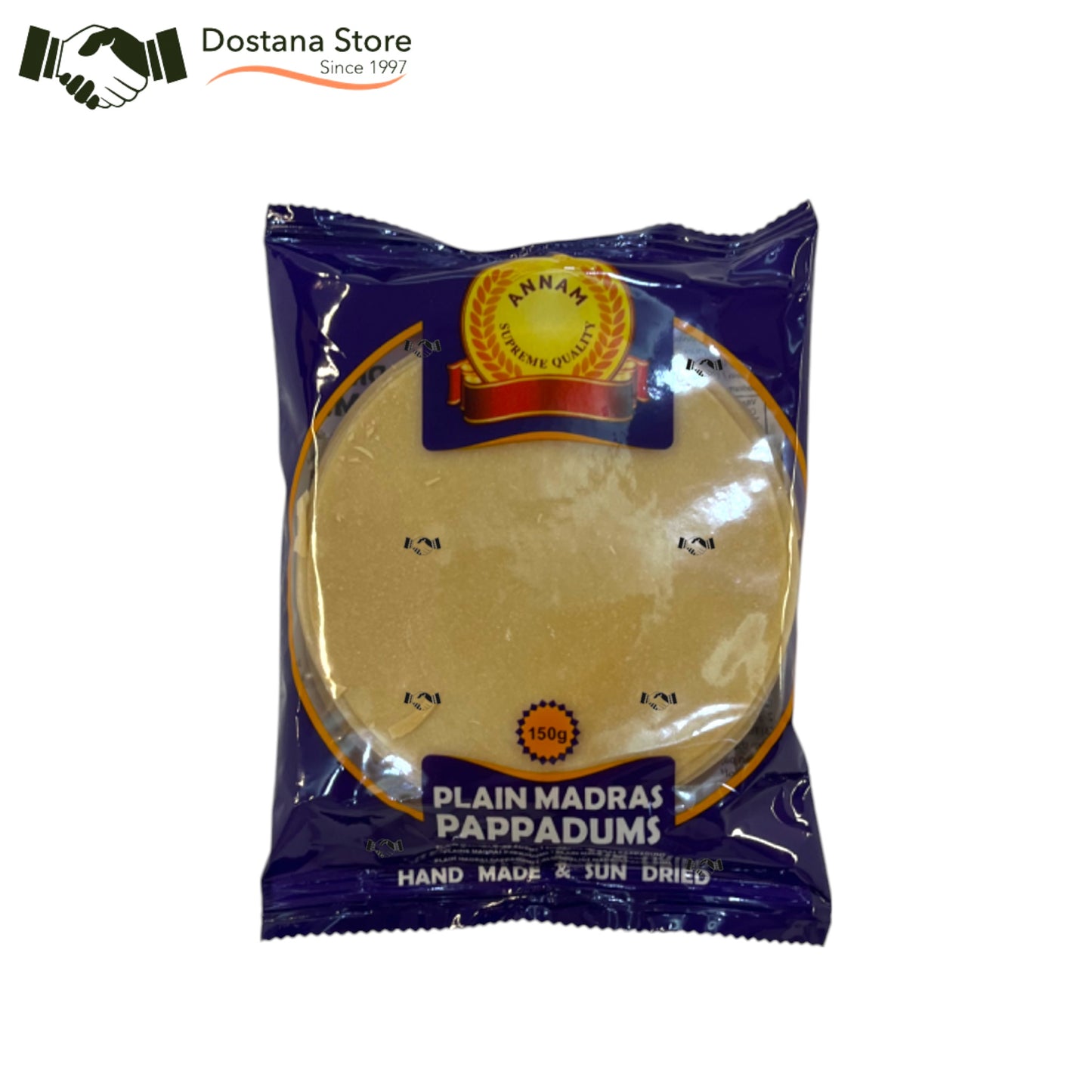 Annam Plain Madras Pappadums