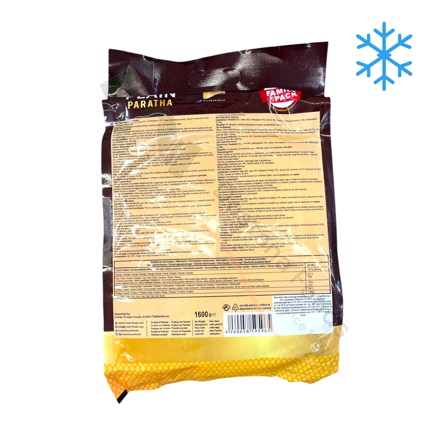 Frozen Plain Paratha