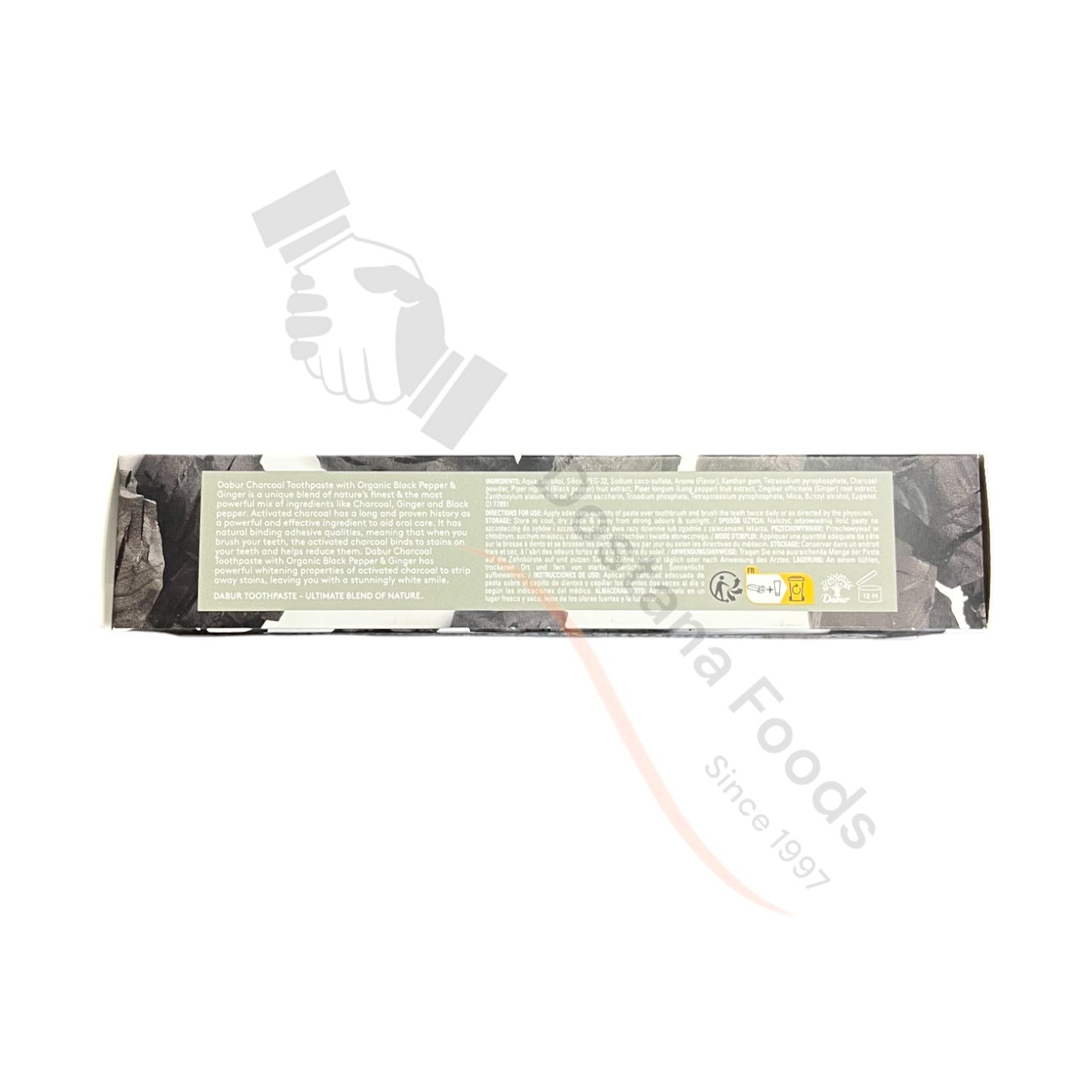 Toothpaste Teeth Whitening Organic Black Pepper + Ginger