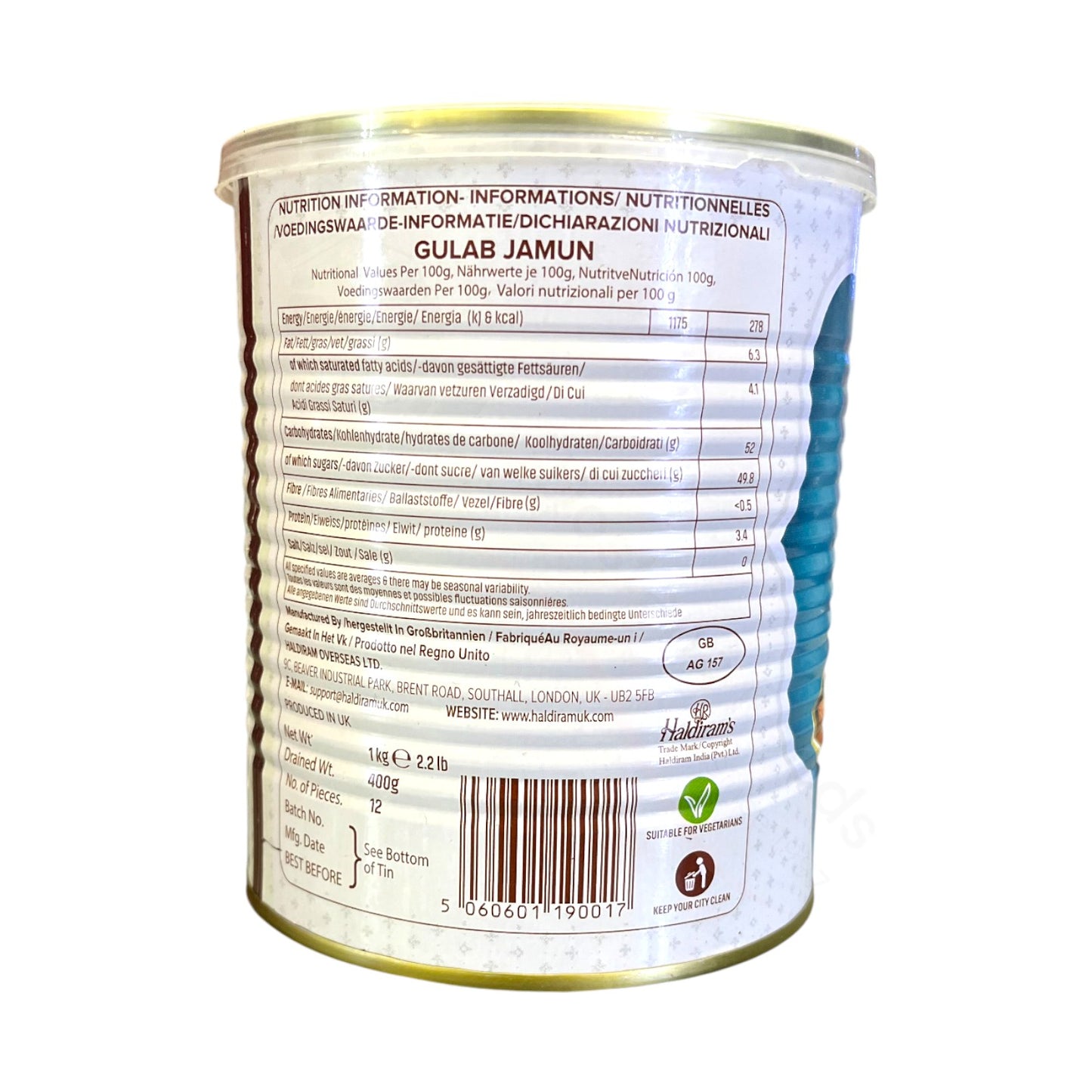 Gulab Jamun canned – Milk Dumplings in Sugar Syrup