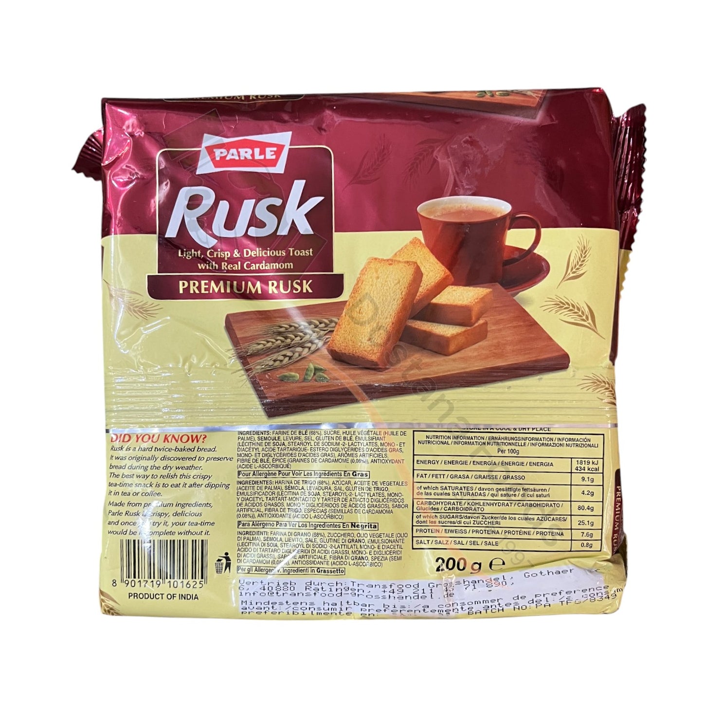 Parle Rusk Light & with Real Cardamom