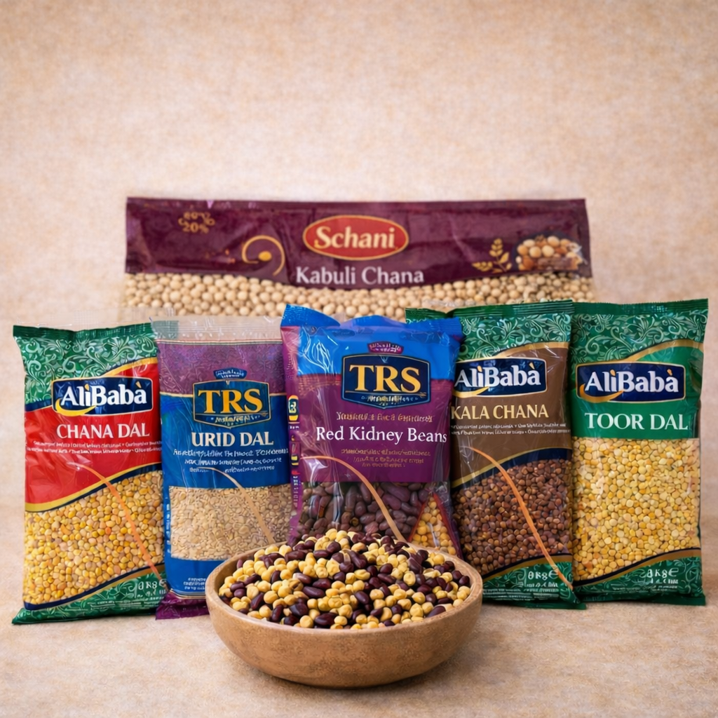 Alle Linsen-und Bohnensorten (Daal)