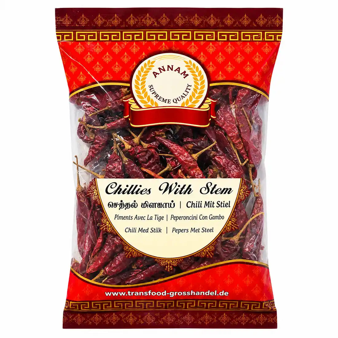 Chillies With Stem – Hari Sukhi Mirch