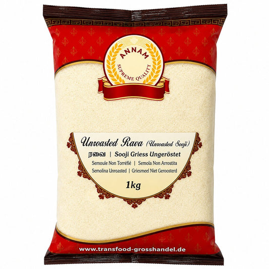 Annam Unroasted Rava - Ungebratene Sooji