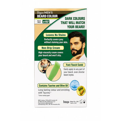Mens Beard Colour Brown Black N. B102