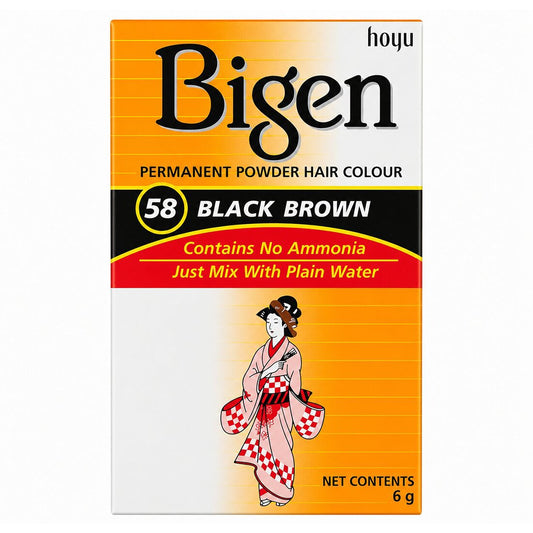 Permanent Powder Hair Colour Black Brown Nr. 58