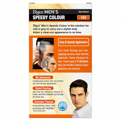 Mens Speedy Hair Colour Dark Brown Nr. 103