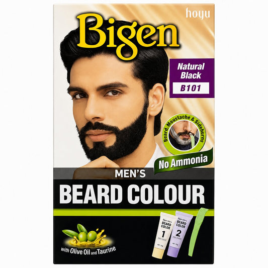 Mens Beard Colour Natural Black Nr. B101