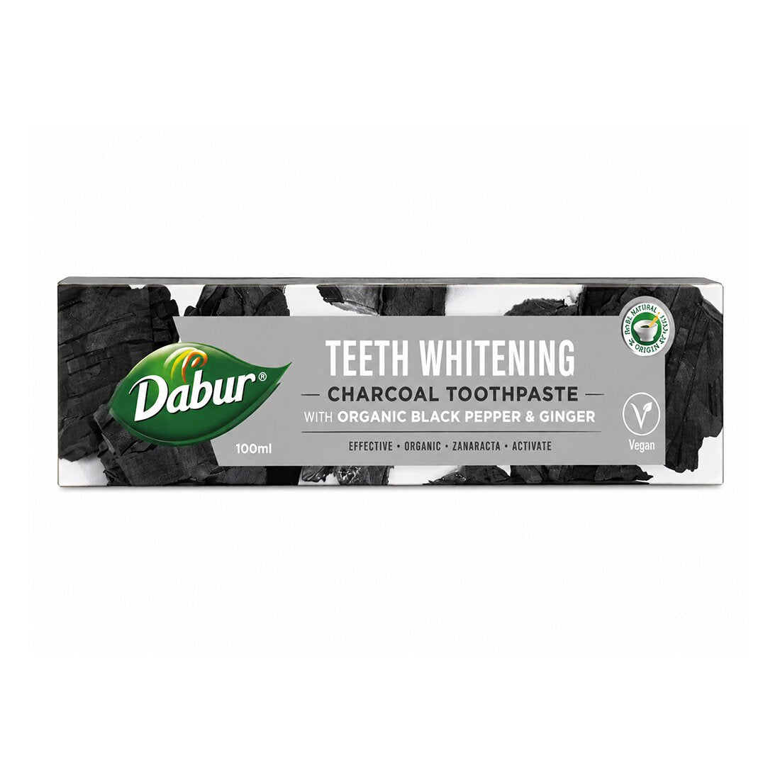 Toothpaste Teeth Whitening Organic Black Pepper + Ginger