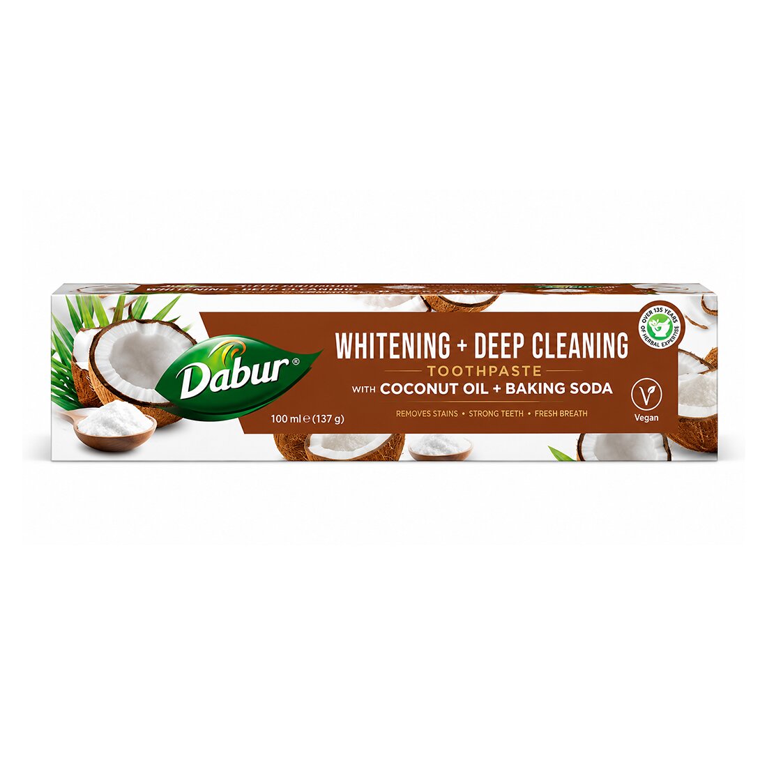Whitening + Deep Cleaning Toothpaste Coconut Oil + Baking Soda