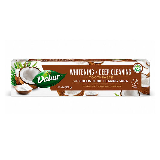 Whitening + Deep Cleaning Toothpaste Coconut Oil + Baking Soda
