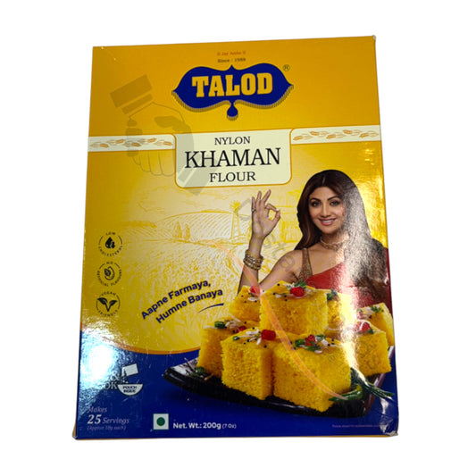 Talod Nylon Khaman Flour Mix (Mischung aus Kichererbsenmehl für gedämpften Kuchen)