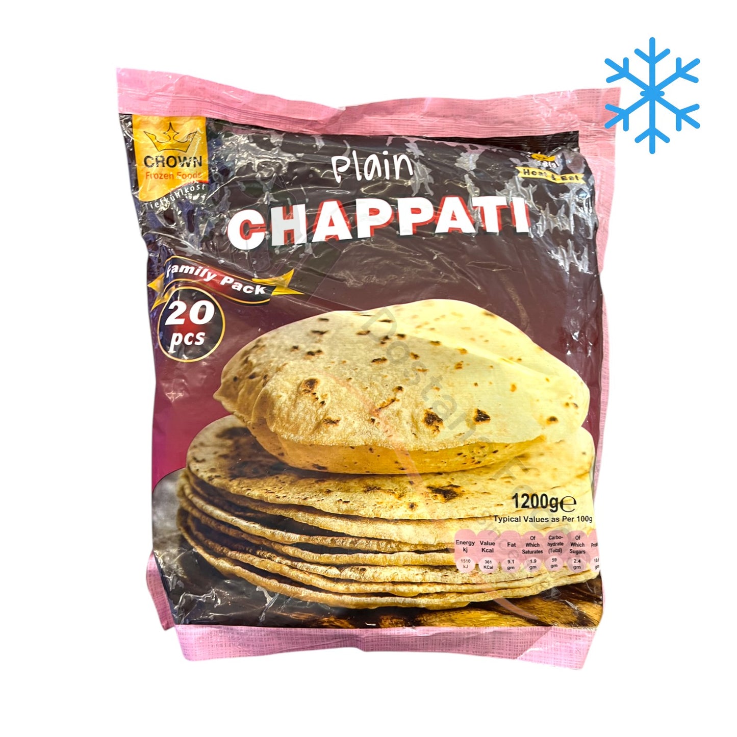 Frozen Plain Chappati