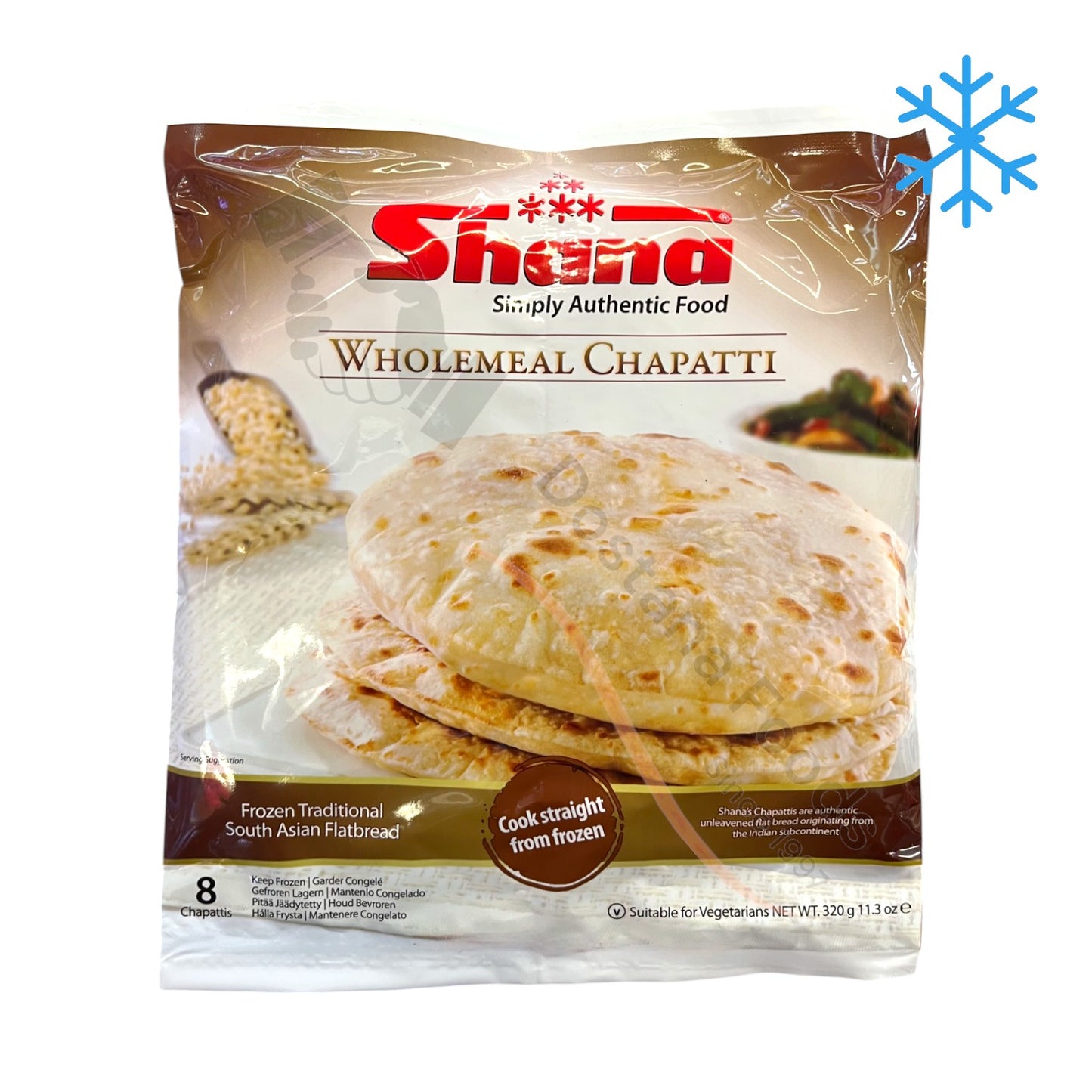 Frozen Wholemeal Chapatti
