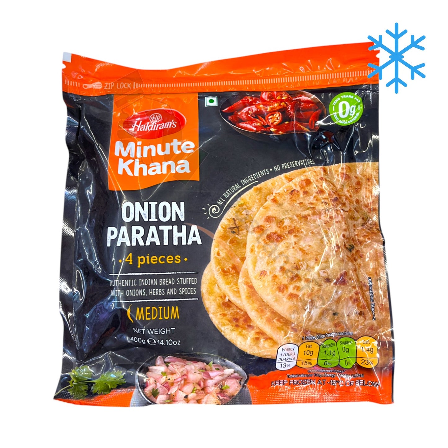 Frozen Onion Paratha