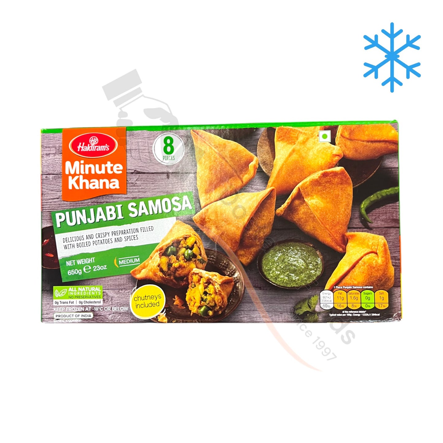 Frozen Haldirams Punjabi Samosas