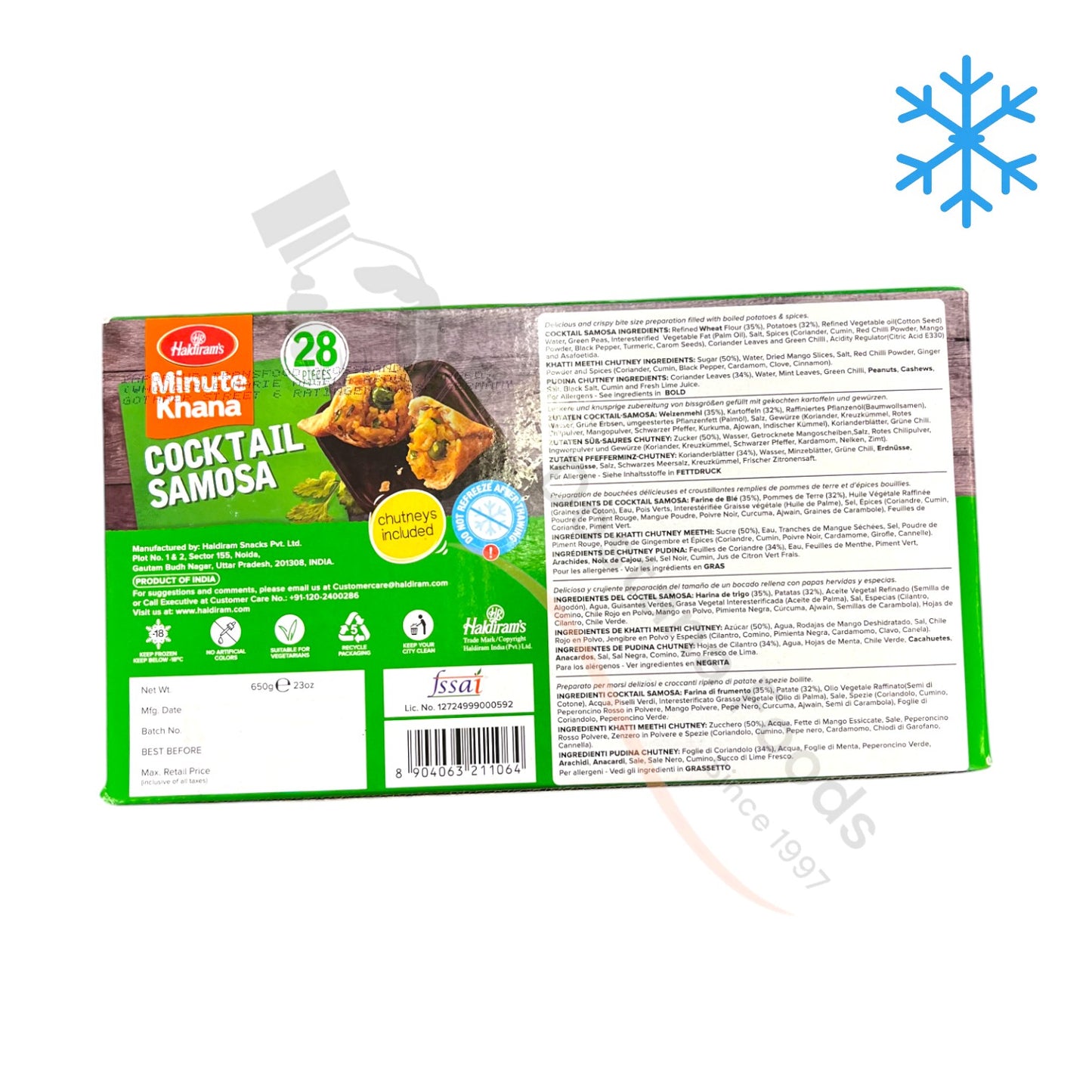 Frozen Cocktail Samosa