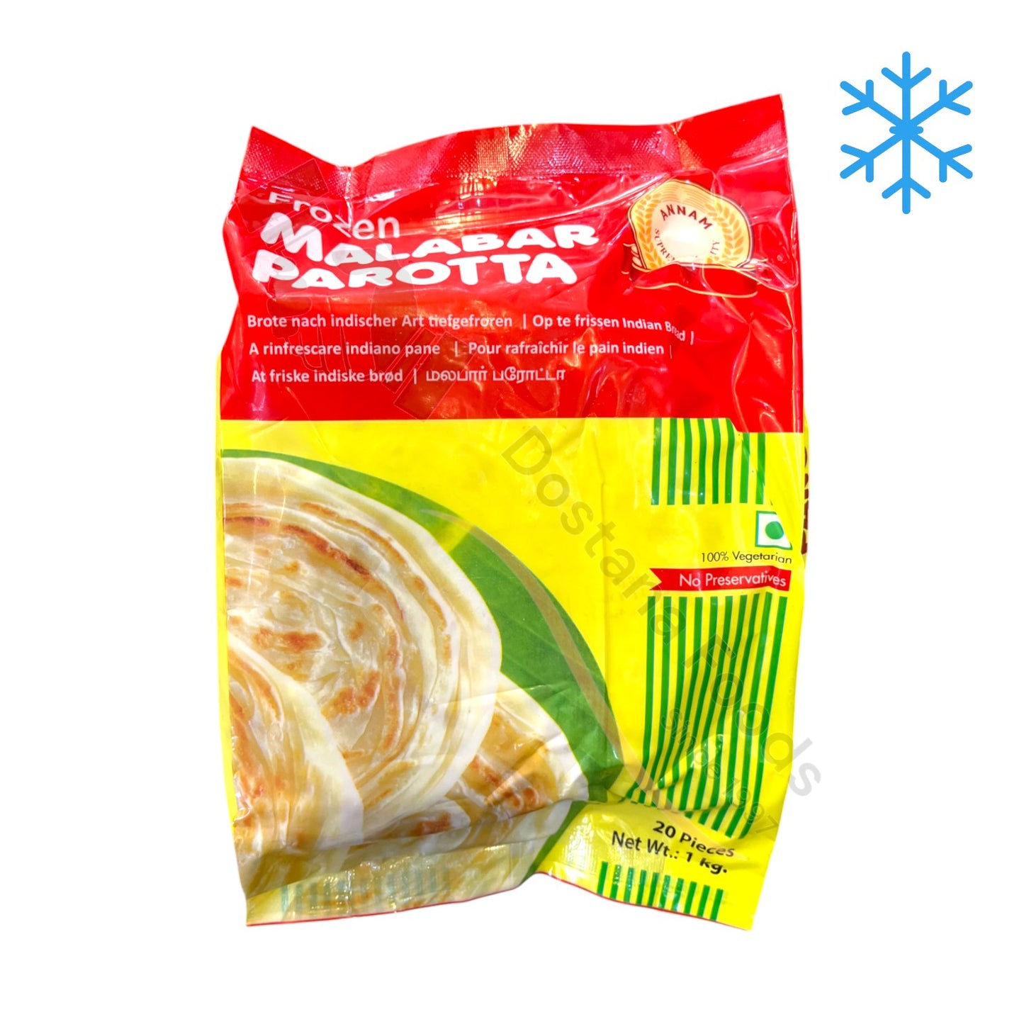 Frozen Malabar Parotta