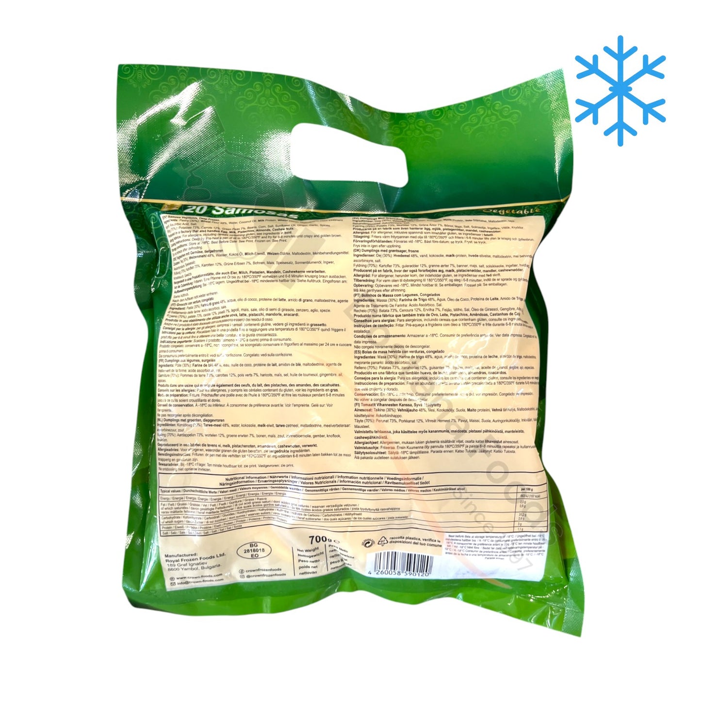 Frozen Samosas Vegetable