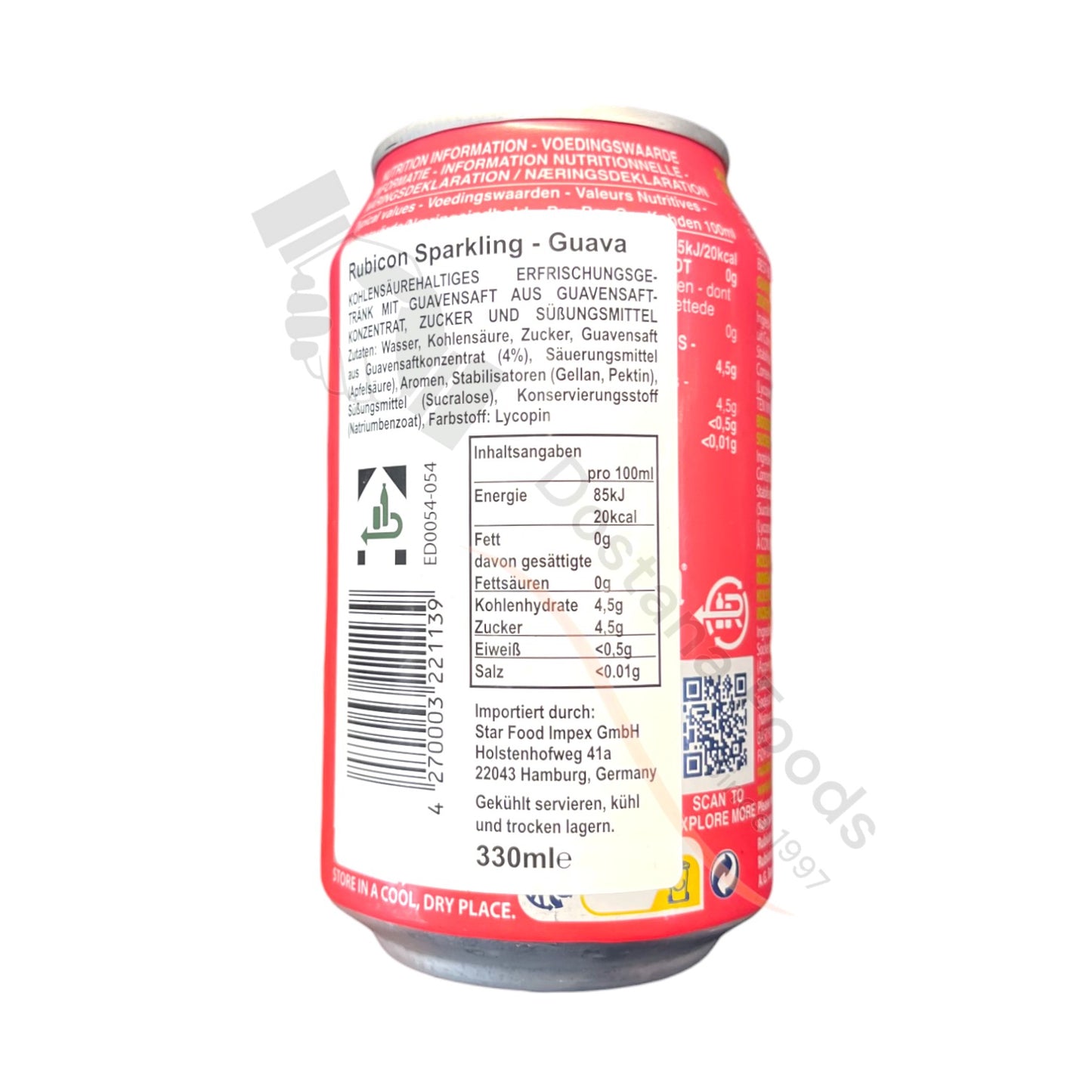 Rubicon Sparkling Can Guava