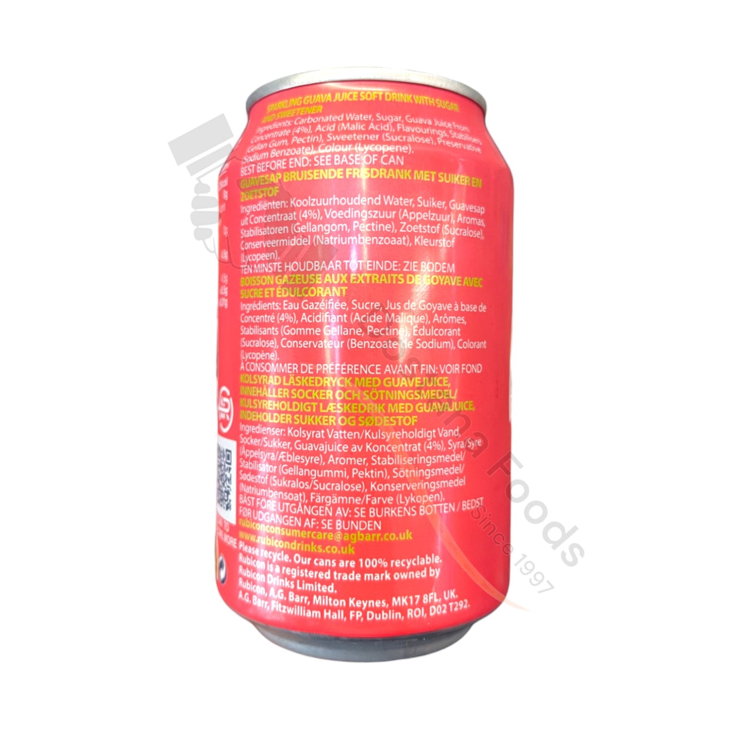 Rubicon Sparkling Can Guava