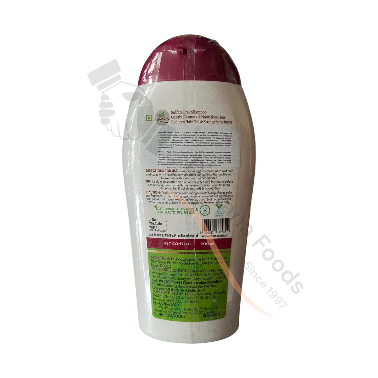 Onion Shampoo Plant Keratin