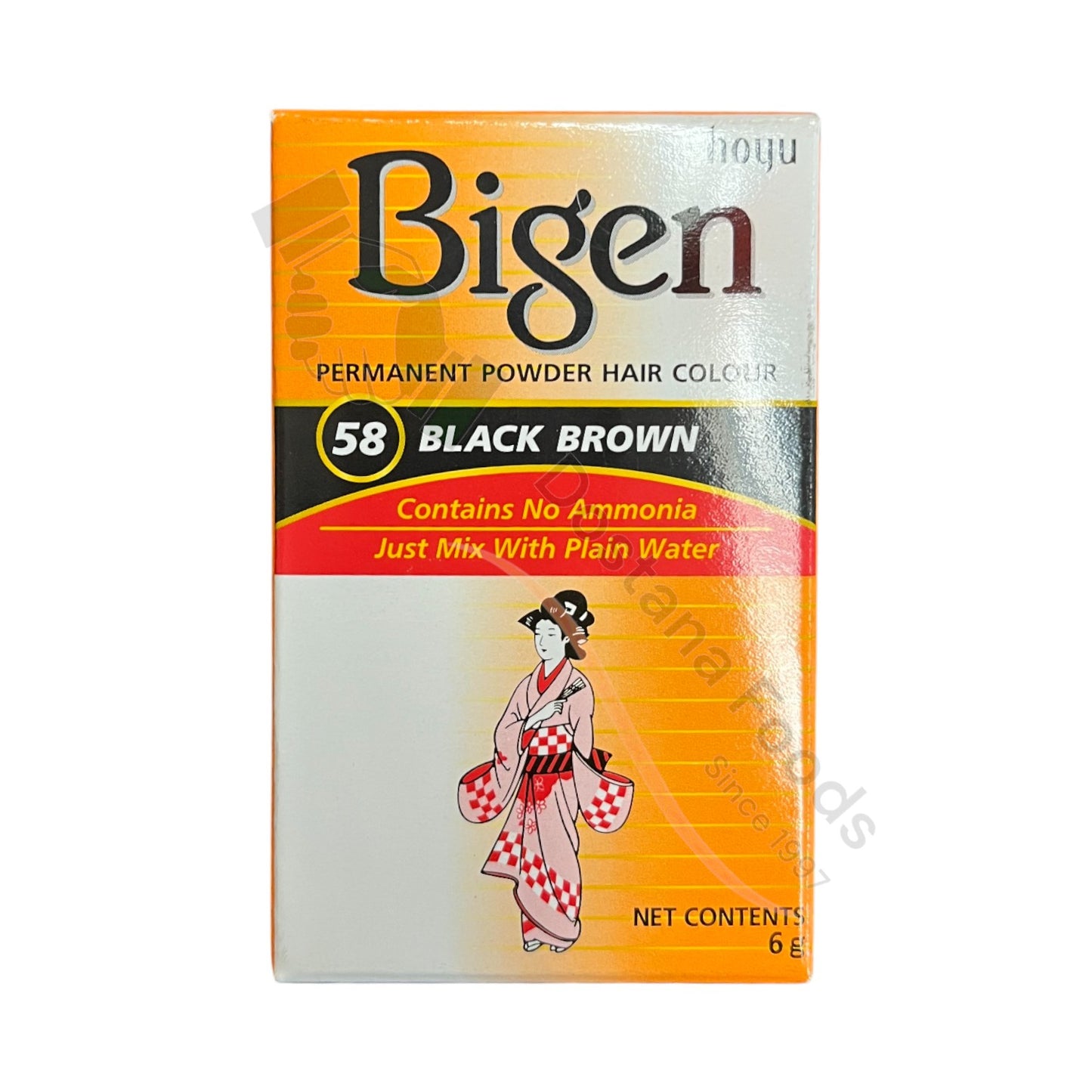 Permanent Powder Hair Colour Black Brown Nr. 58