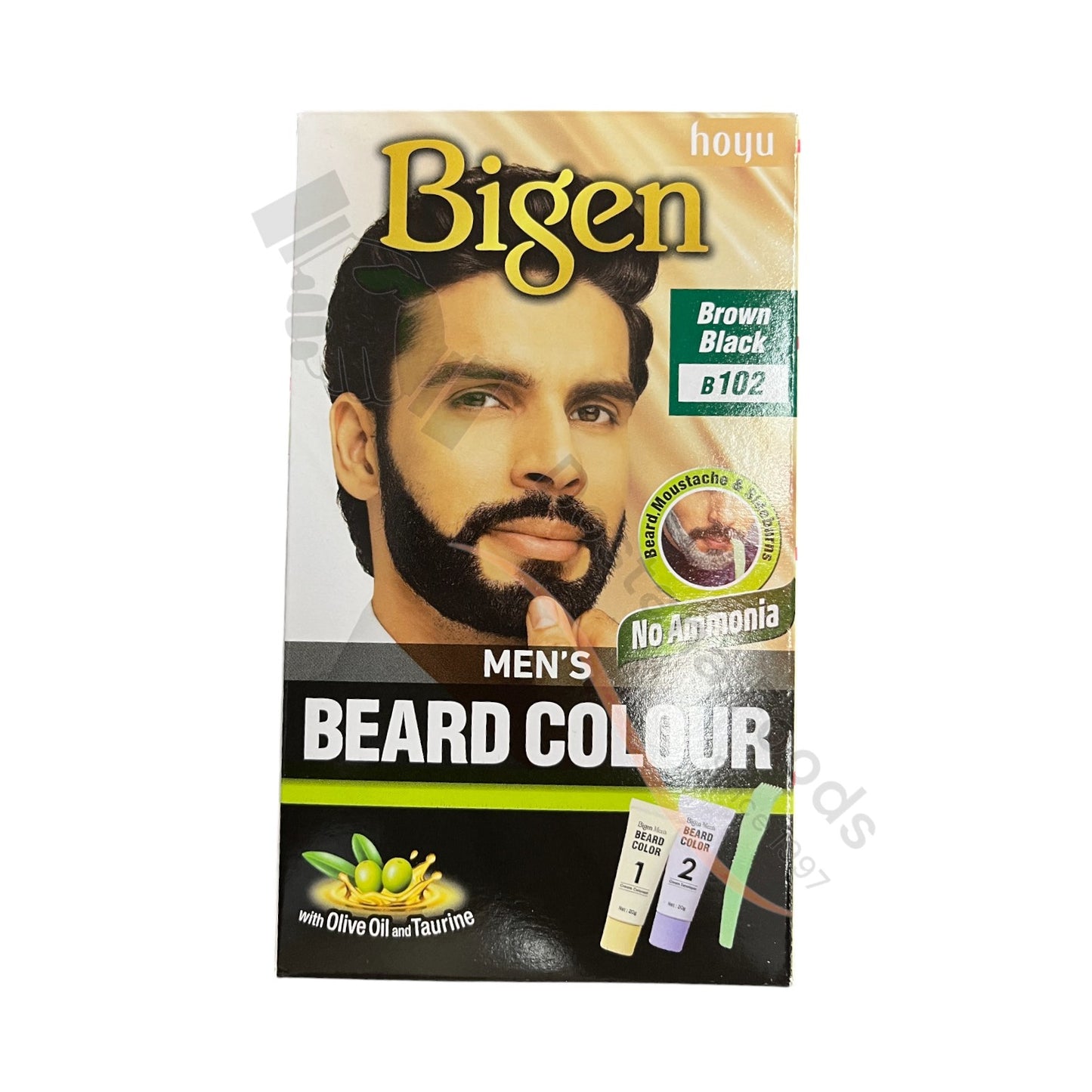 Mens Beard Colour Brown Black N. B102