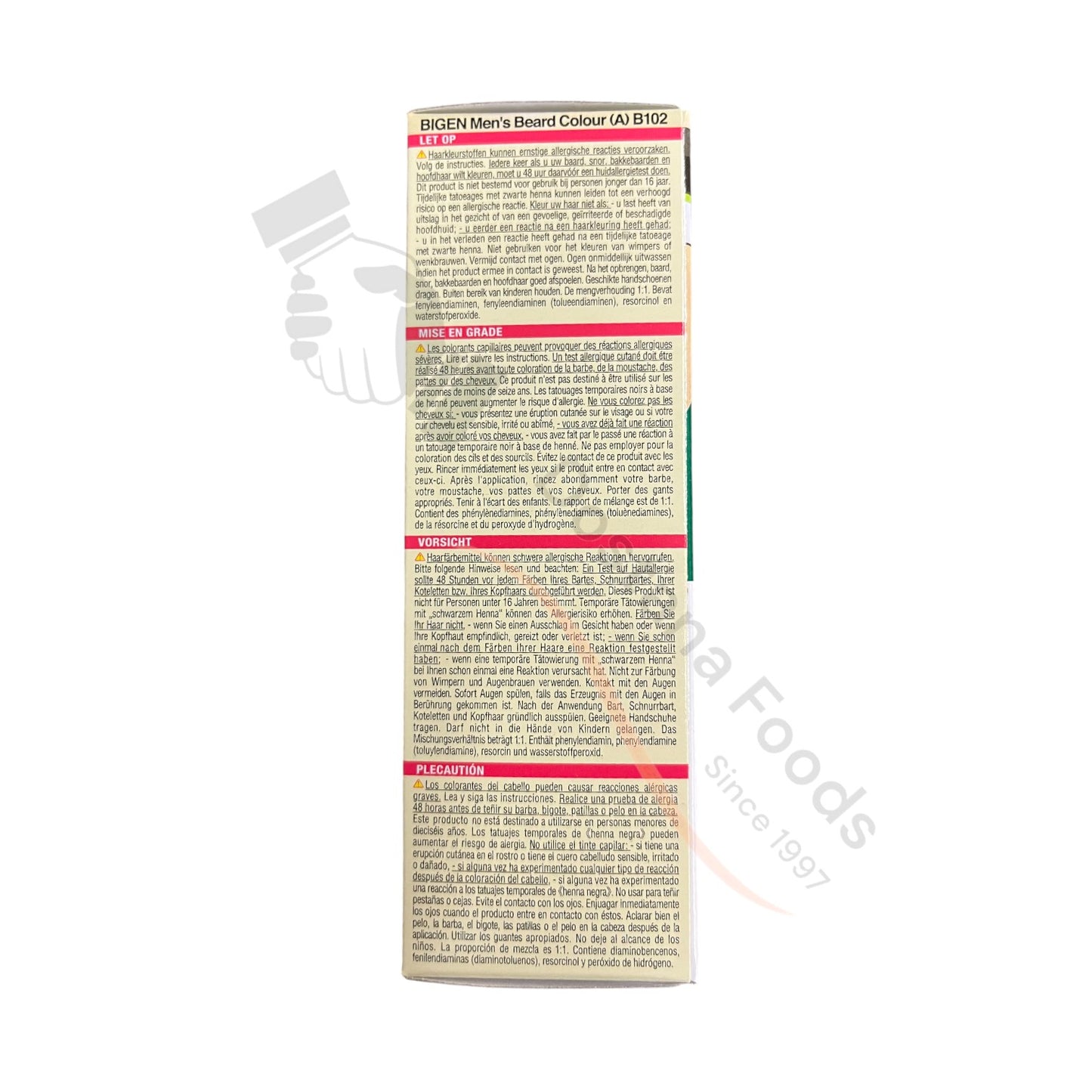 Mens Beard Colour Brown Black N. B102