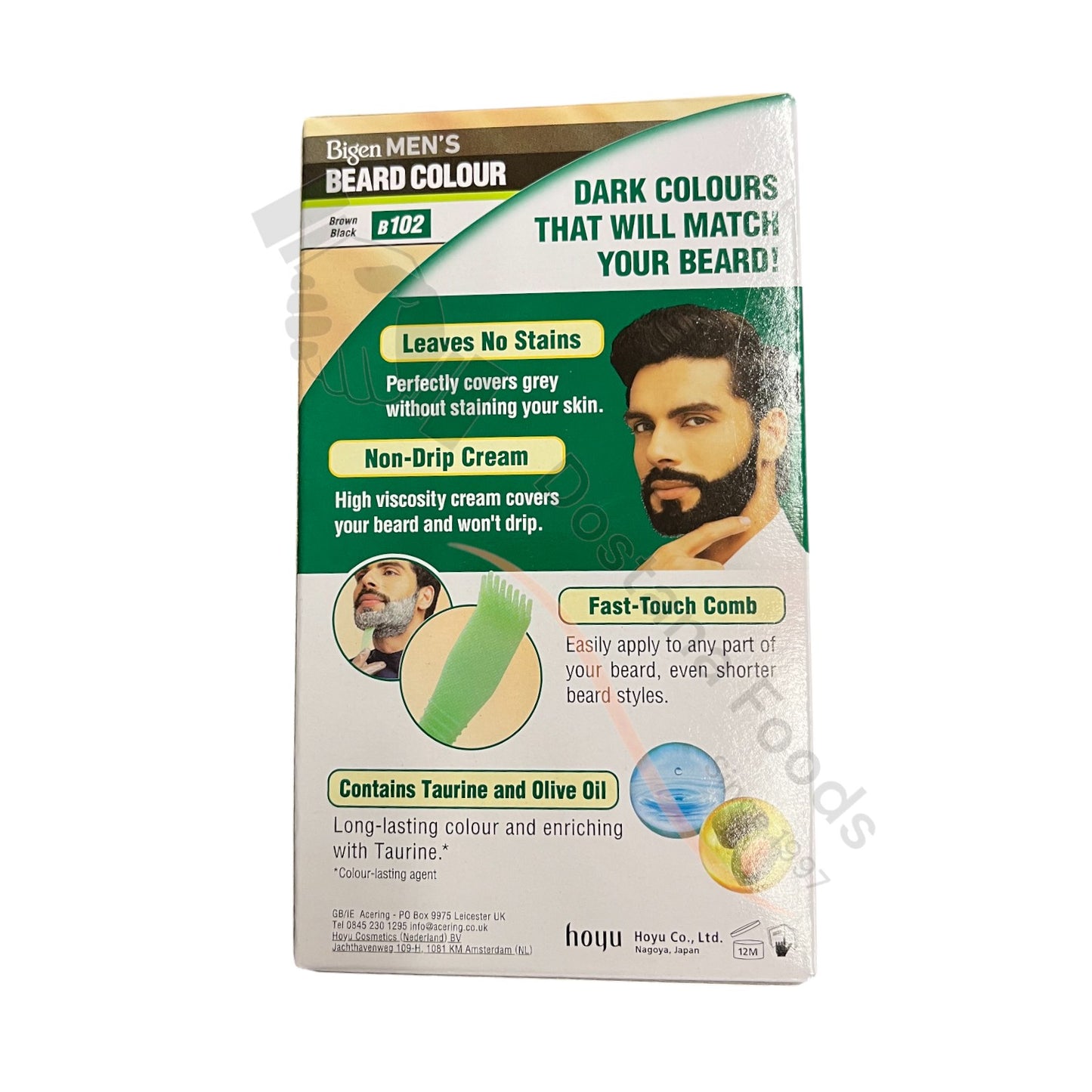 Mens Beard Colour Brown Black N. B102