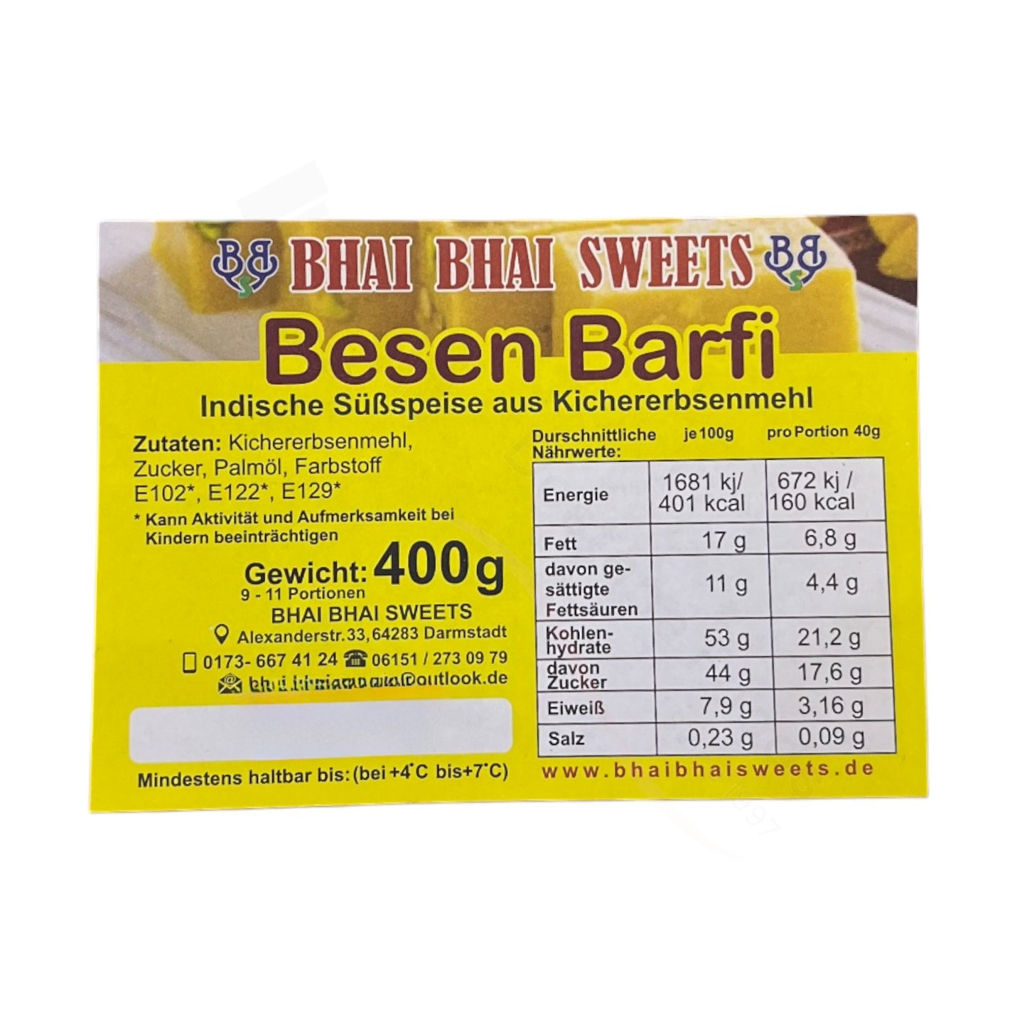 Besan Barfi – Chickpea Flour Fudge