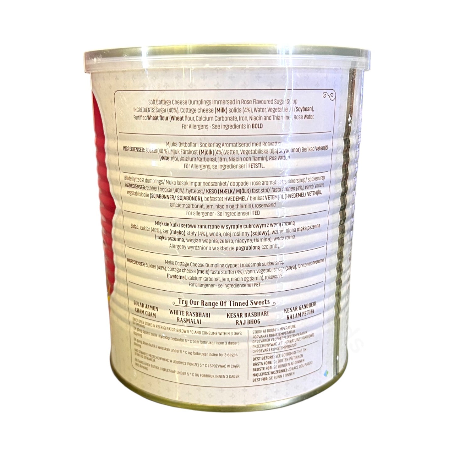 Rasgulla canned – Cottage Cheese Balls in Syrup