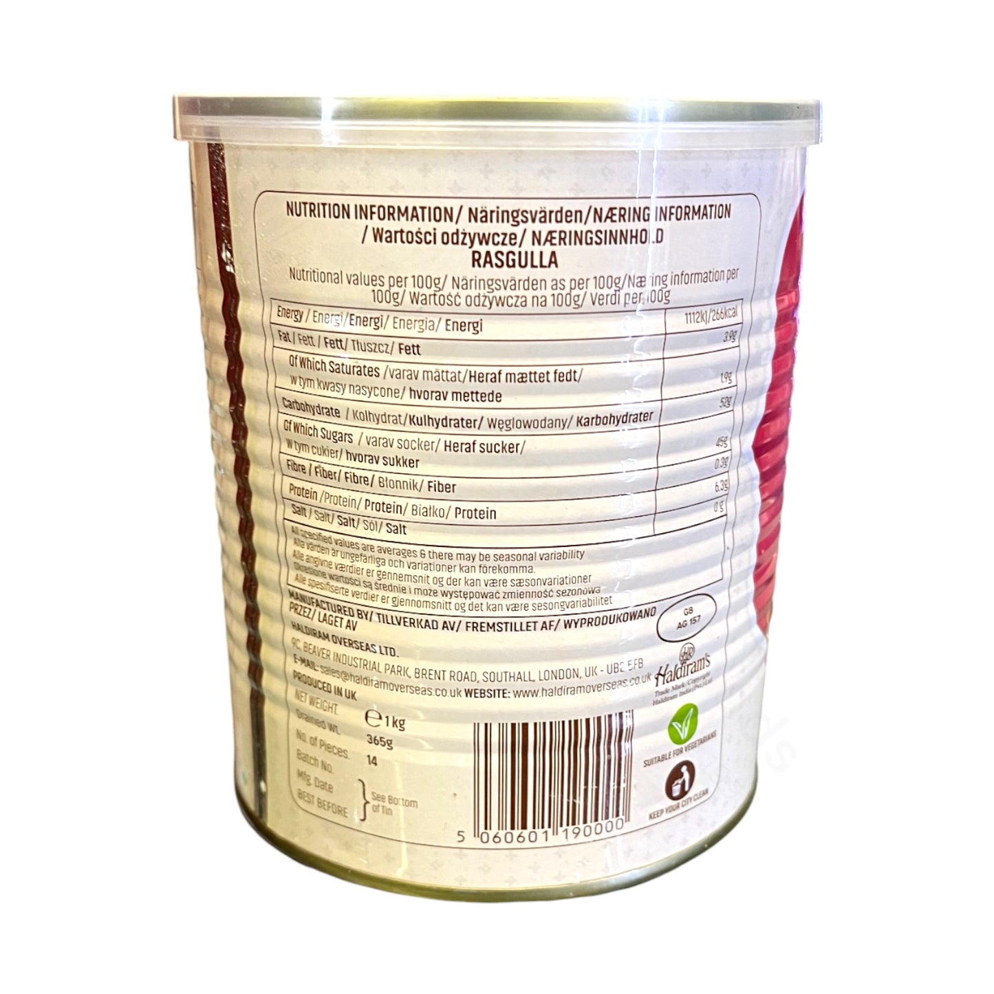 Rasgulla canned – Cottage Cheese Balls in Syrup