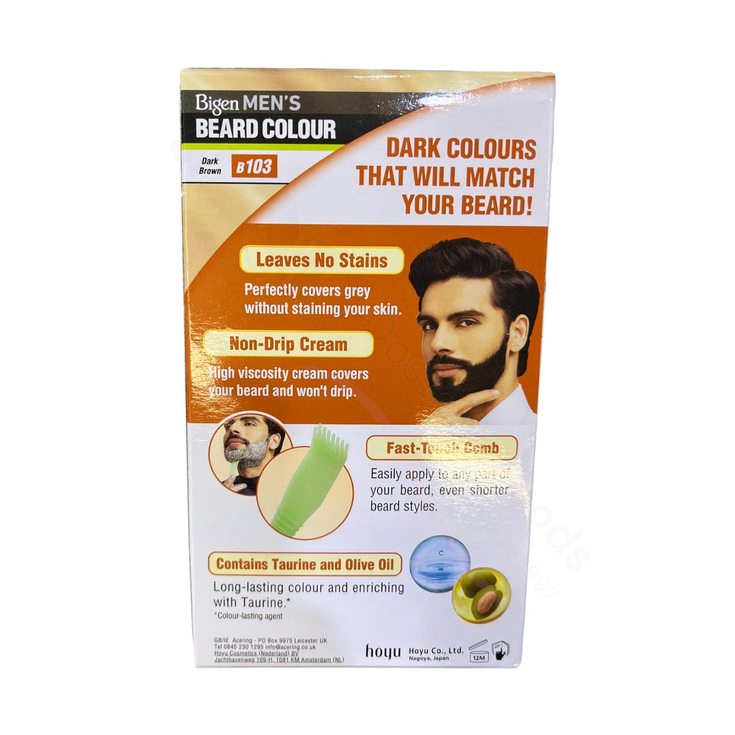 Mens Beard Colour Dark Brown N. B103