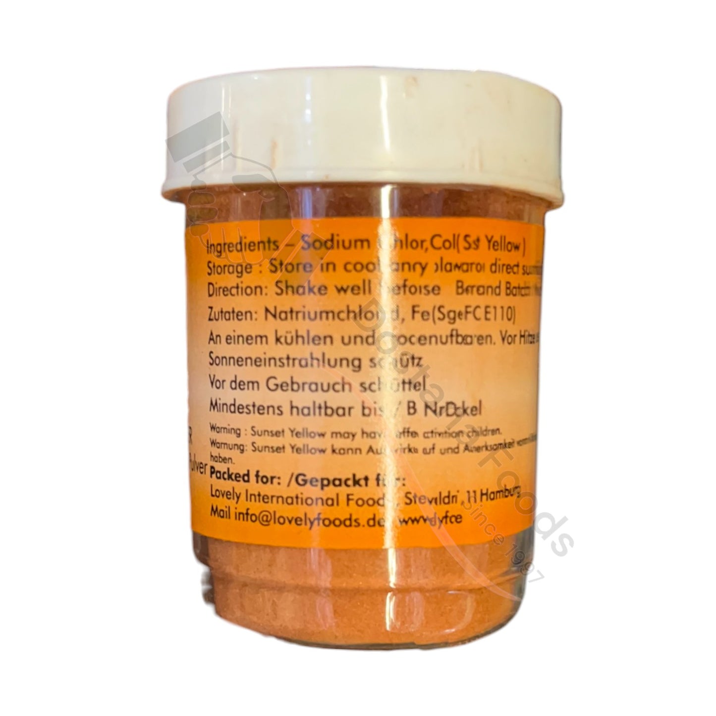 Lebensmittelfarbe Pulver Orange