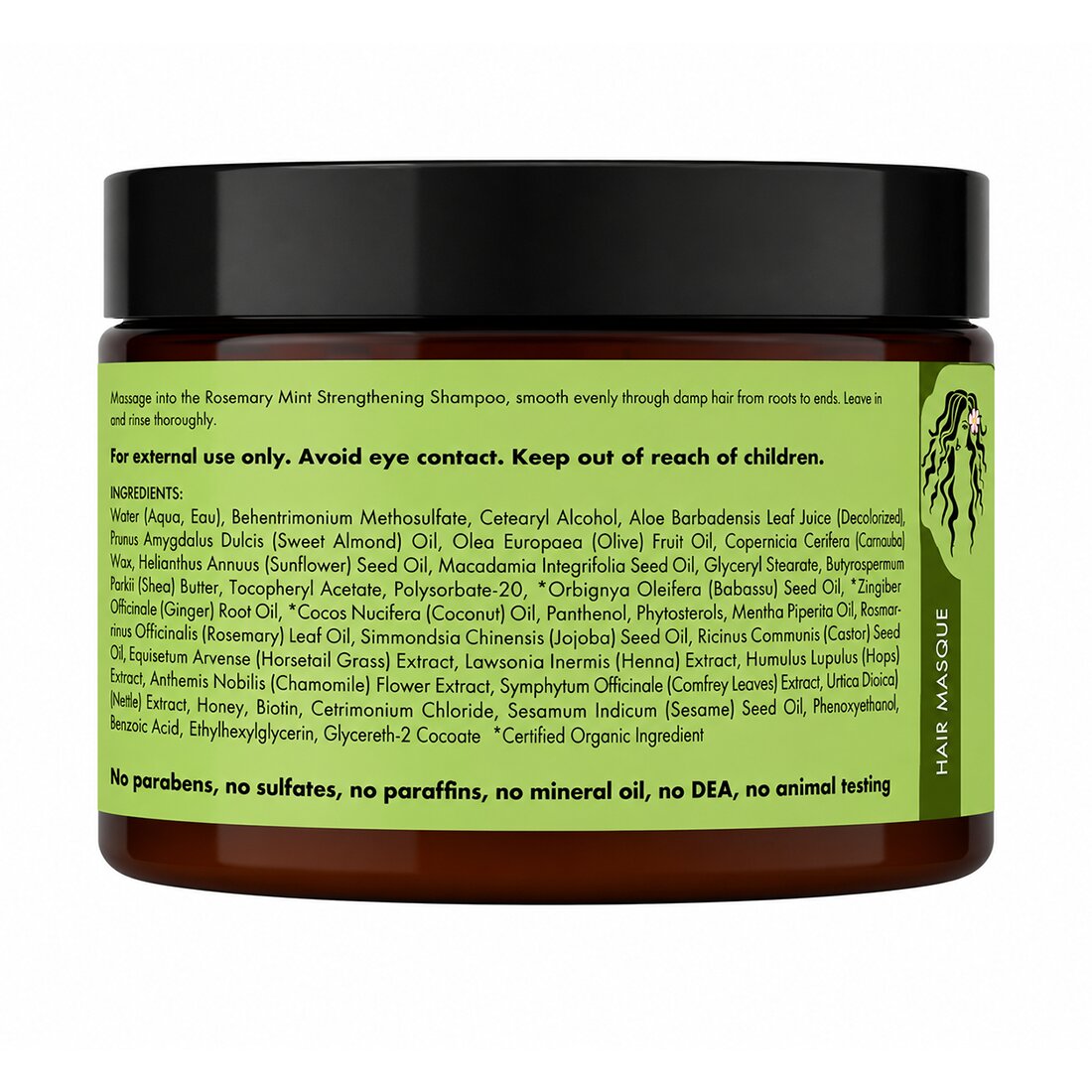 Rosemary Mint Strengthening Hair Masque