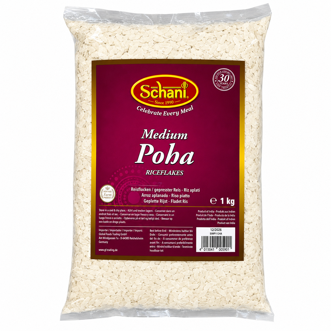 Rice Flakes White - Poha Medium