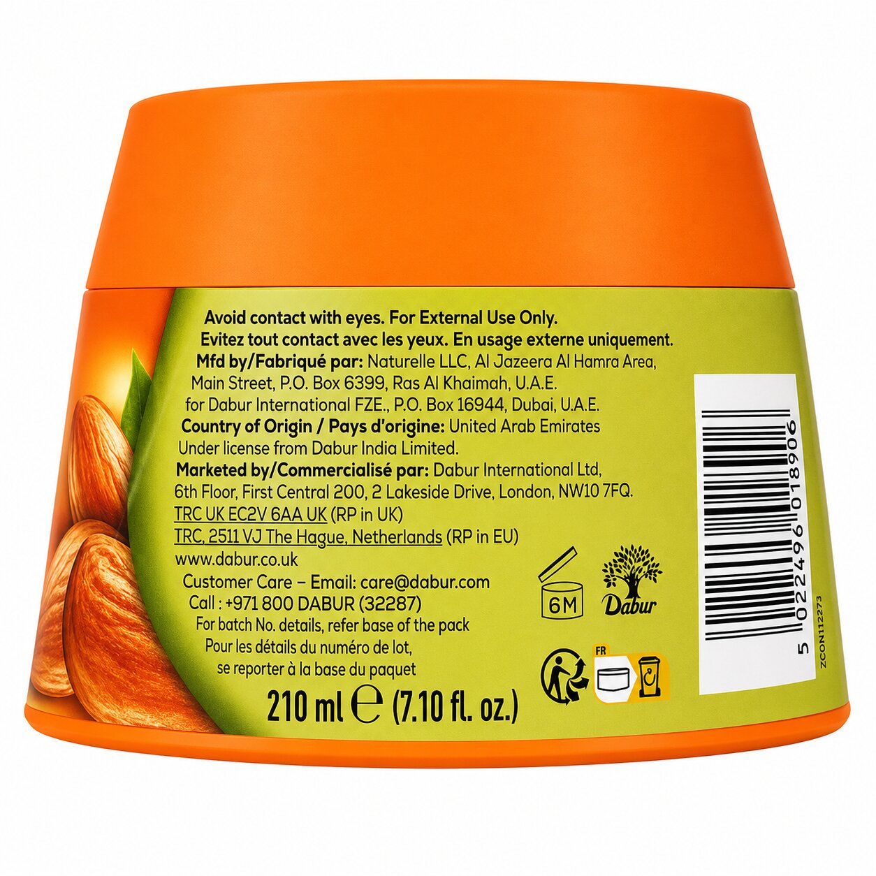 Hair Cream Almond Aloe Vera