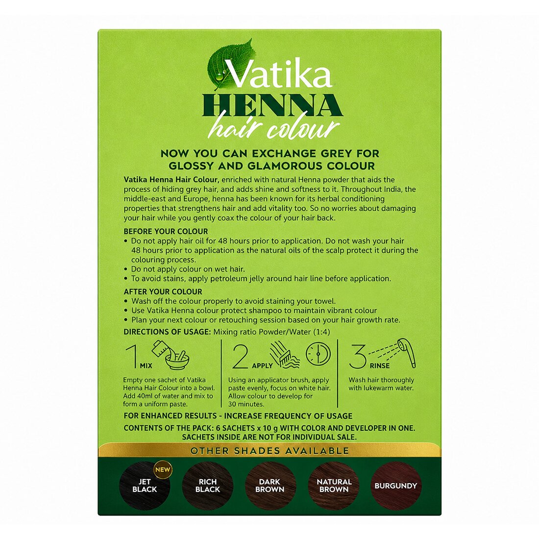 Henna Hair Colour Black Brown