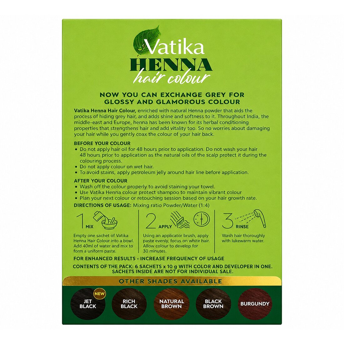 Henna Hair Colour Dark Brown