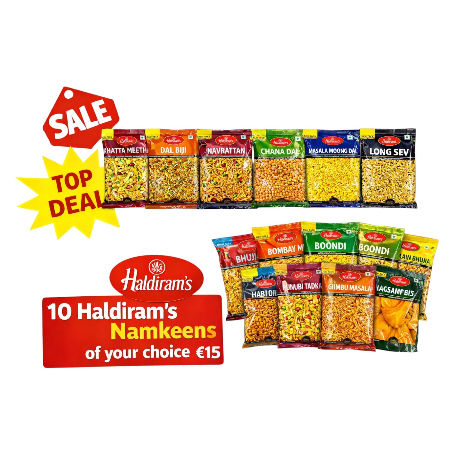 Haldiram's Combo Deal 10 Namkeens