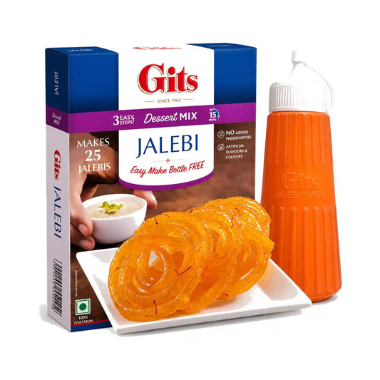 Gits Jalebi Mix – Baking mix for Indian sugar syrup rings