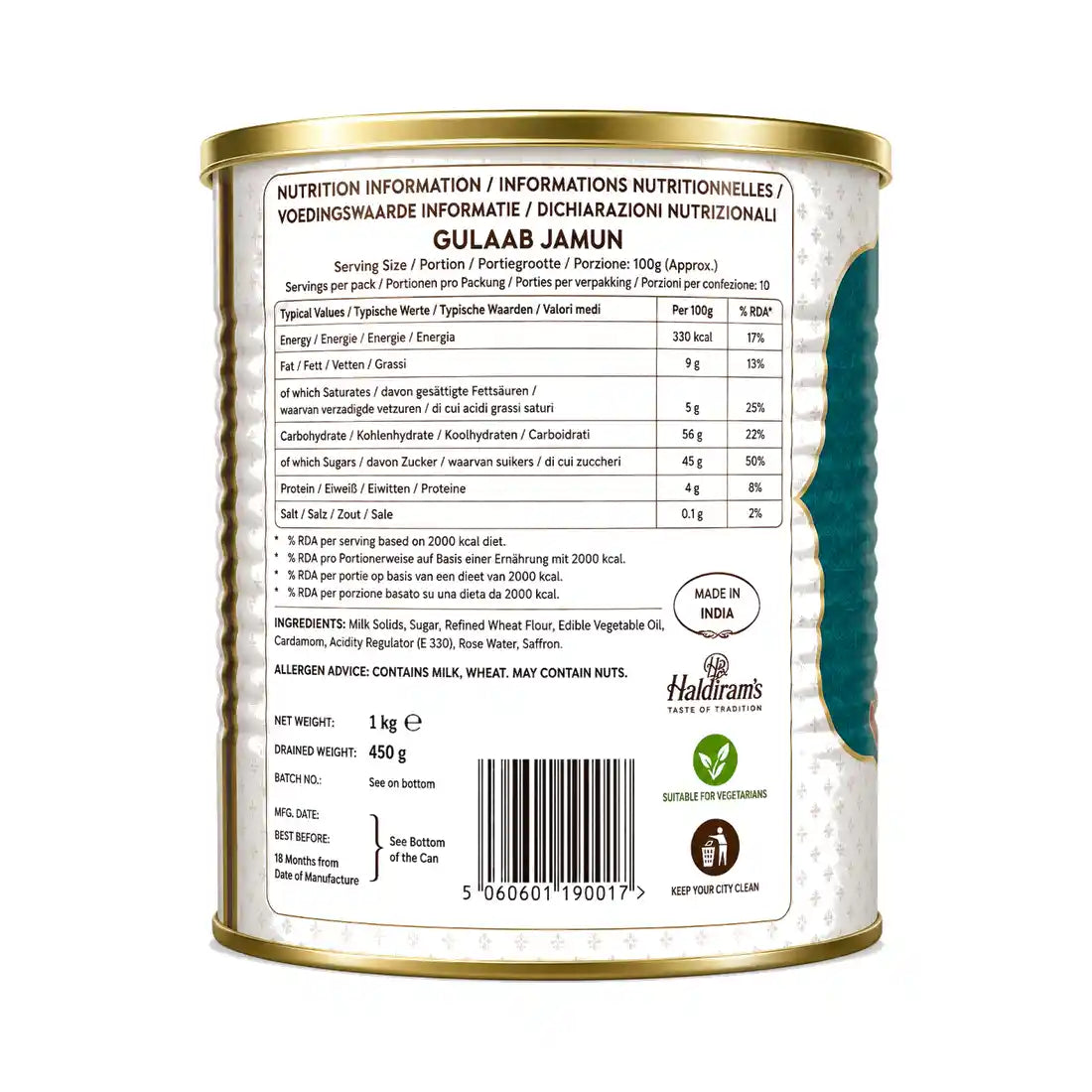 Gulab Jamun canned – Milk Dumplings in Sugar Syrup