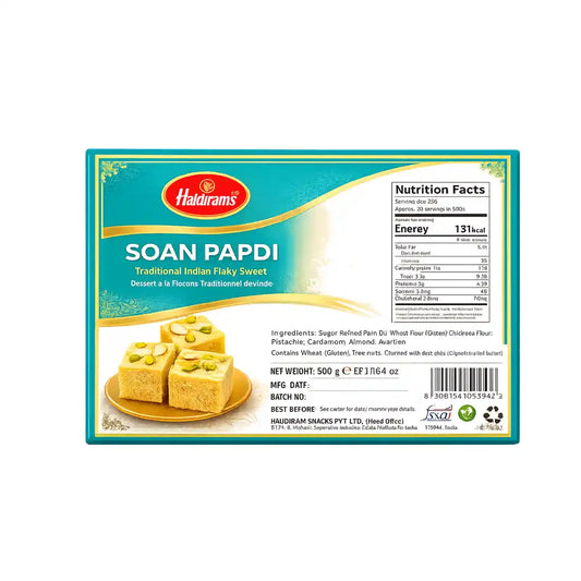 Soan Papdi – Flaky Almond & Pistachio Sweet  H