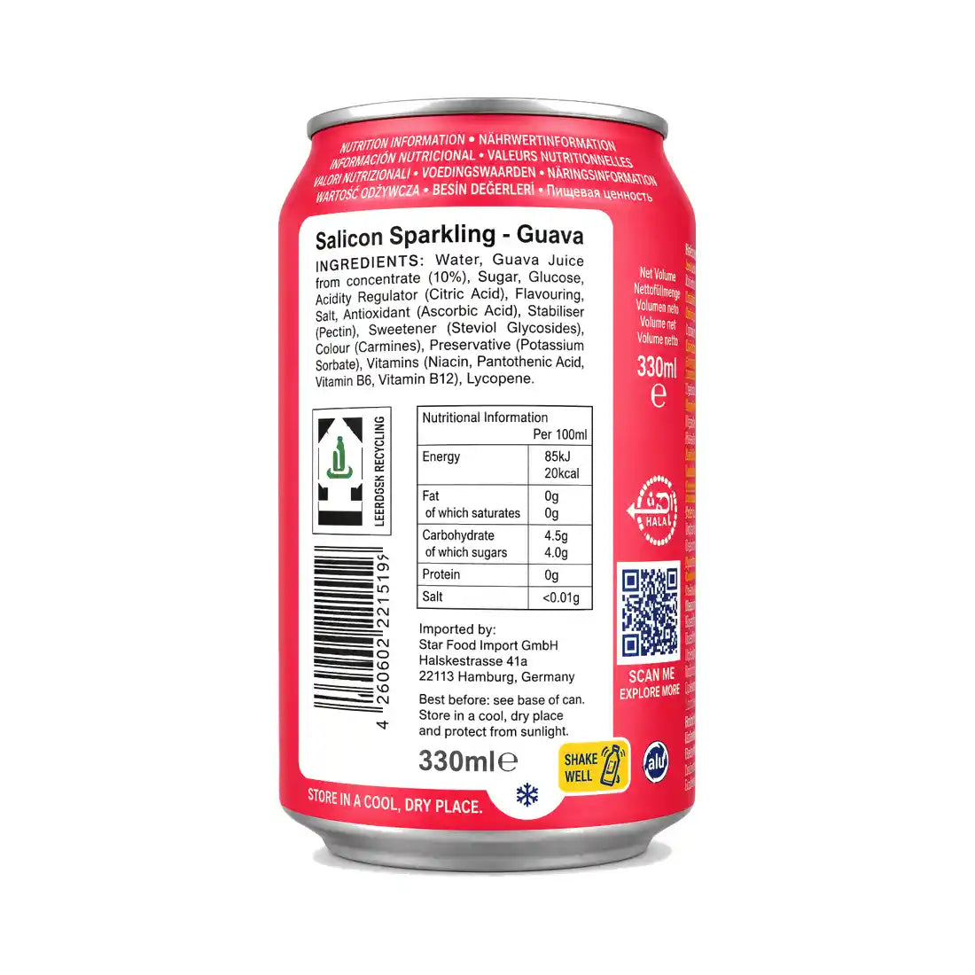 Rubicon Sparkling Can Guava